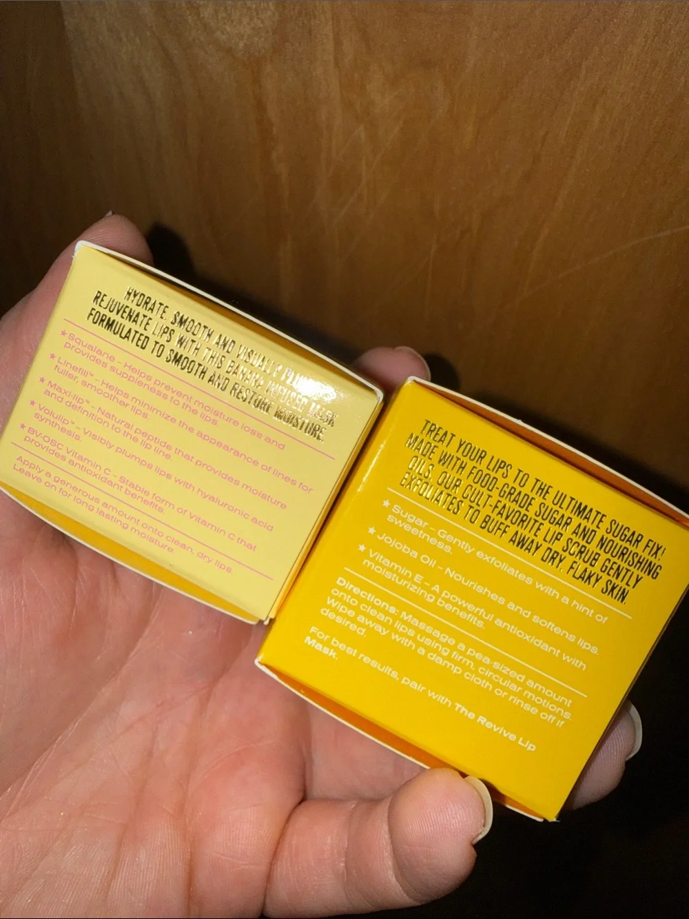 Jeffree Star Skincare Yellow & Pale Yellow Lip Mask + Scrub Duo